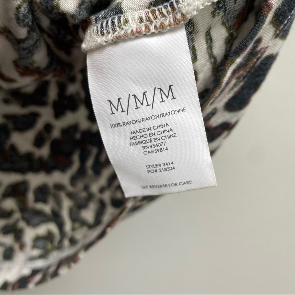 Cabi Leopard Print Crop Top Boxy Size Medium - image 4